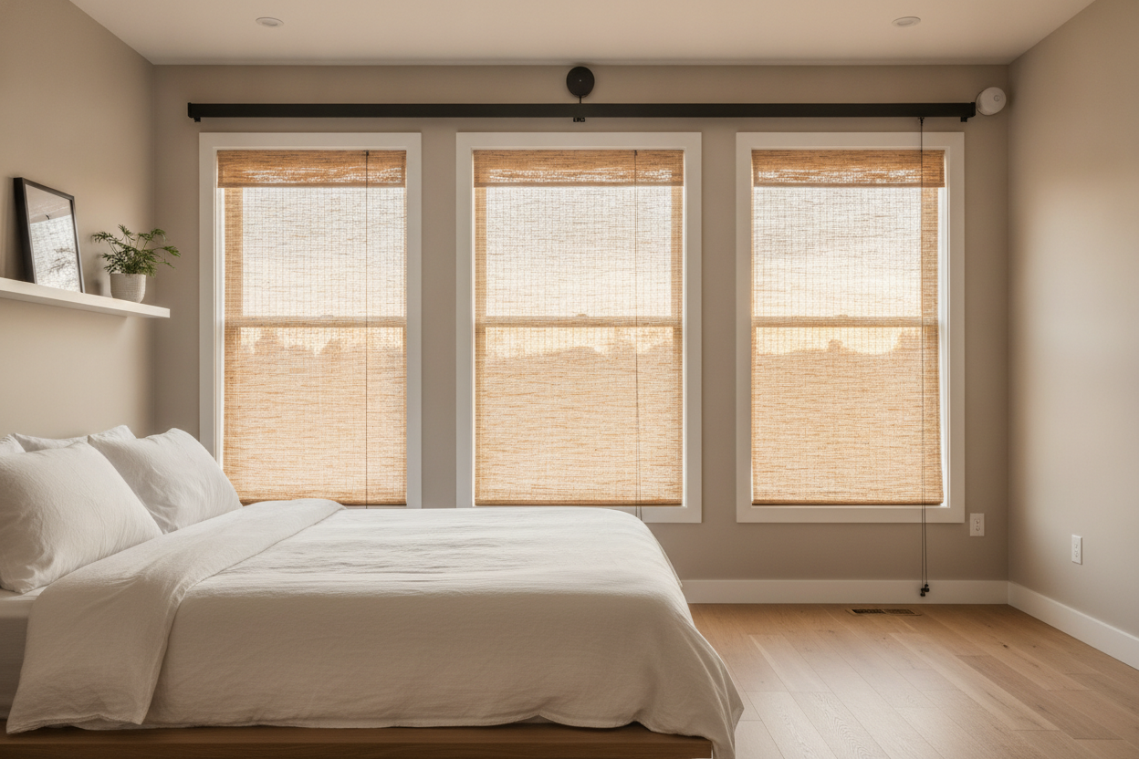 Stop Fighting Crooked Trim — Try Outside Mount Bamboo Shades