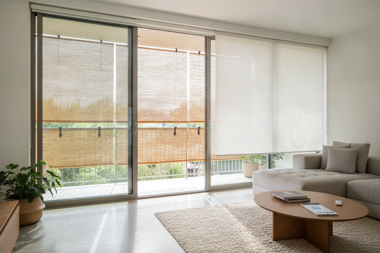 How to Hang an Exterior Bamboo Shade When You Can't Drill
