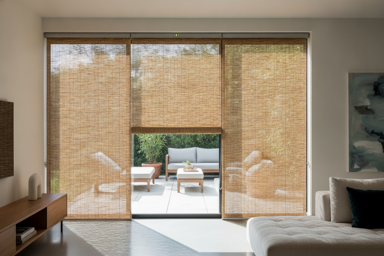 Why My 120 Inch Wide Outdoor Bamboo Shades Needed Smart Motors