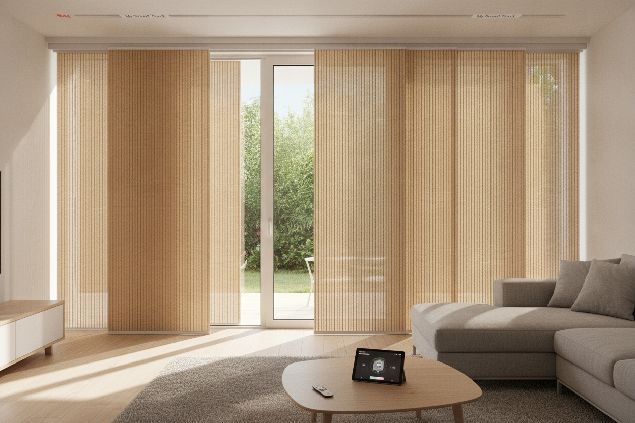 My Smart Track Fixed the Worst Part of Bamboo Curtains for Patio Doors