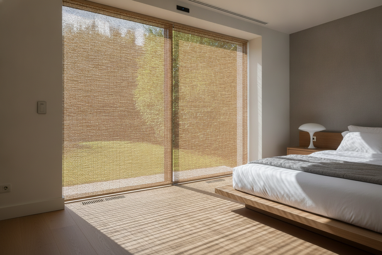 My Smart Blinds Were Too Loud (Until I Tried Bamboo Shades in Bedroom)