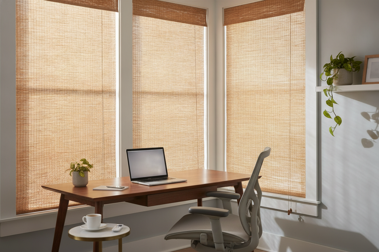 How Ambria Bamboo Shades Fixed My Terrible Zoom Call Lighting