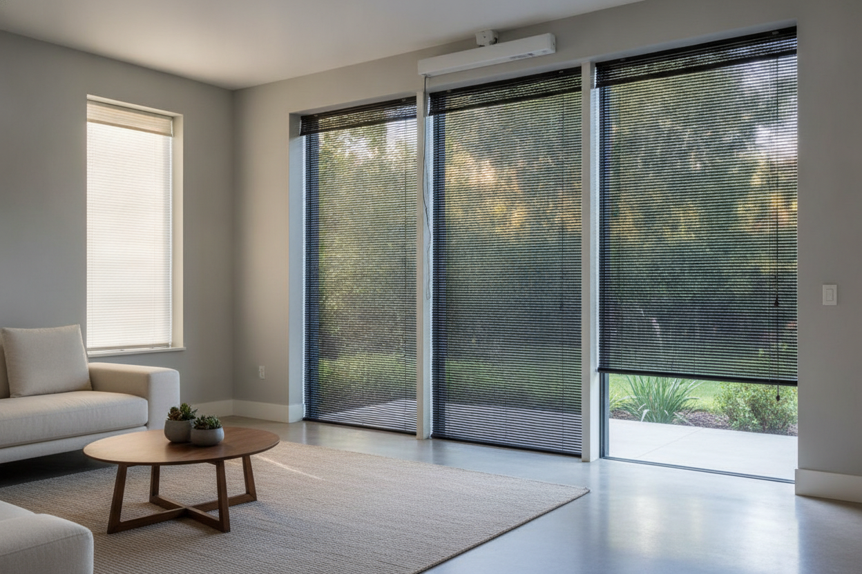 Why I Swapped Metal Awnings for Black Bamboo Outdoor Shades