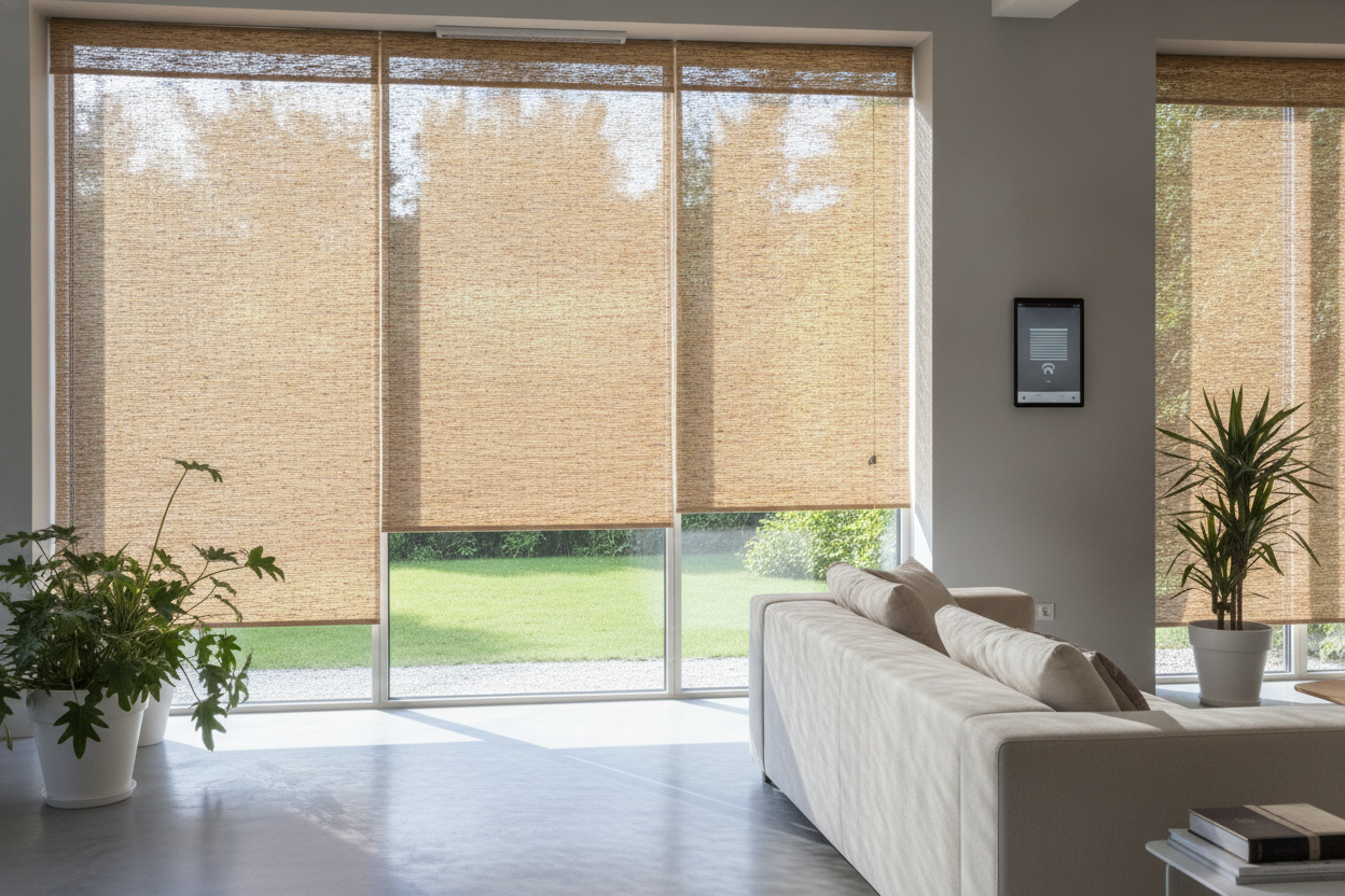 Smart Blinds Look Sterile (Why I Chose Cordless Woven Shades)