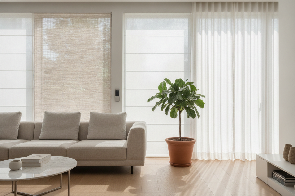 My White Cordless Bamboo Shades Were a Nightmare Behind the Couch