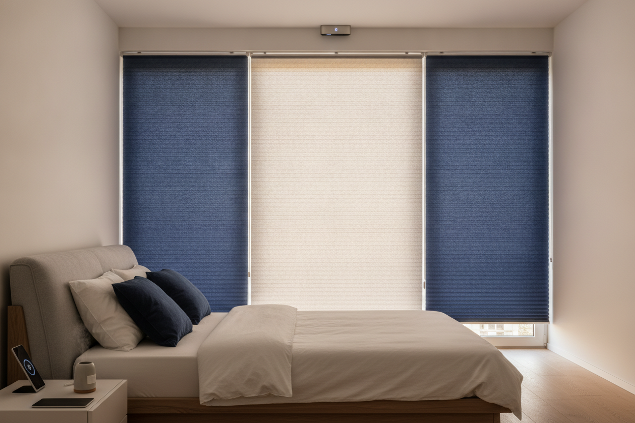 My Bedroom Looked Sterile Until I Tried Blue Cellular Shades
