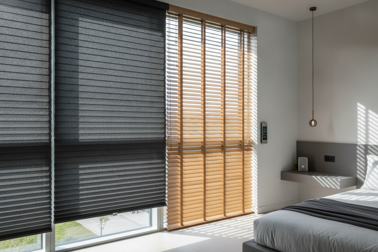 I Mixed Signature Series Cellular Shades & Faux Wood (Here's Why)