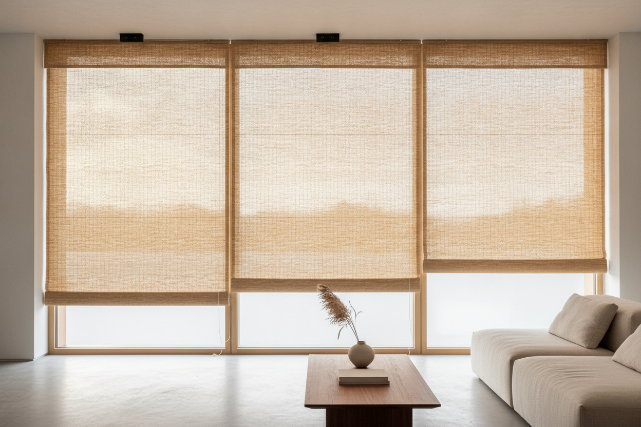I Hated My Crooked Blinds Until I Tried Cordless Natural Woven Shades