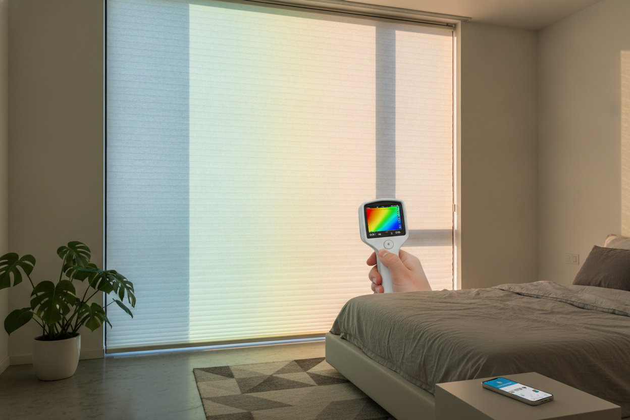 I Bought a Thermal Camera to Test Cellular Blinds Energy Efficiency