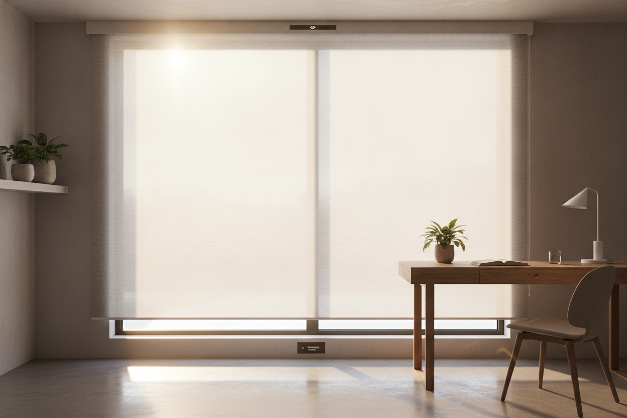 How a Smart Transparent Shade Saved My South-Facing Office