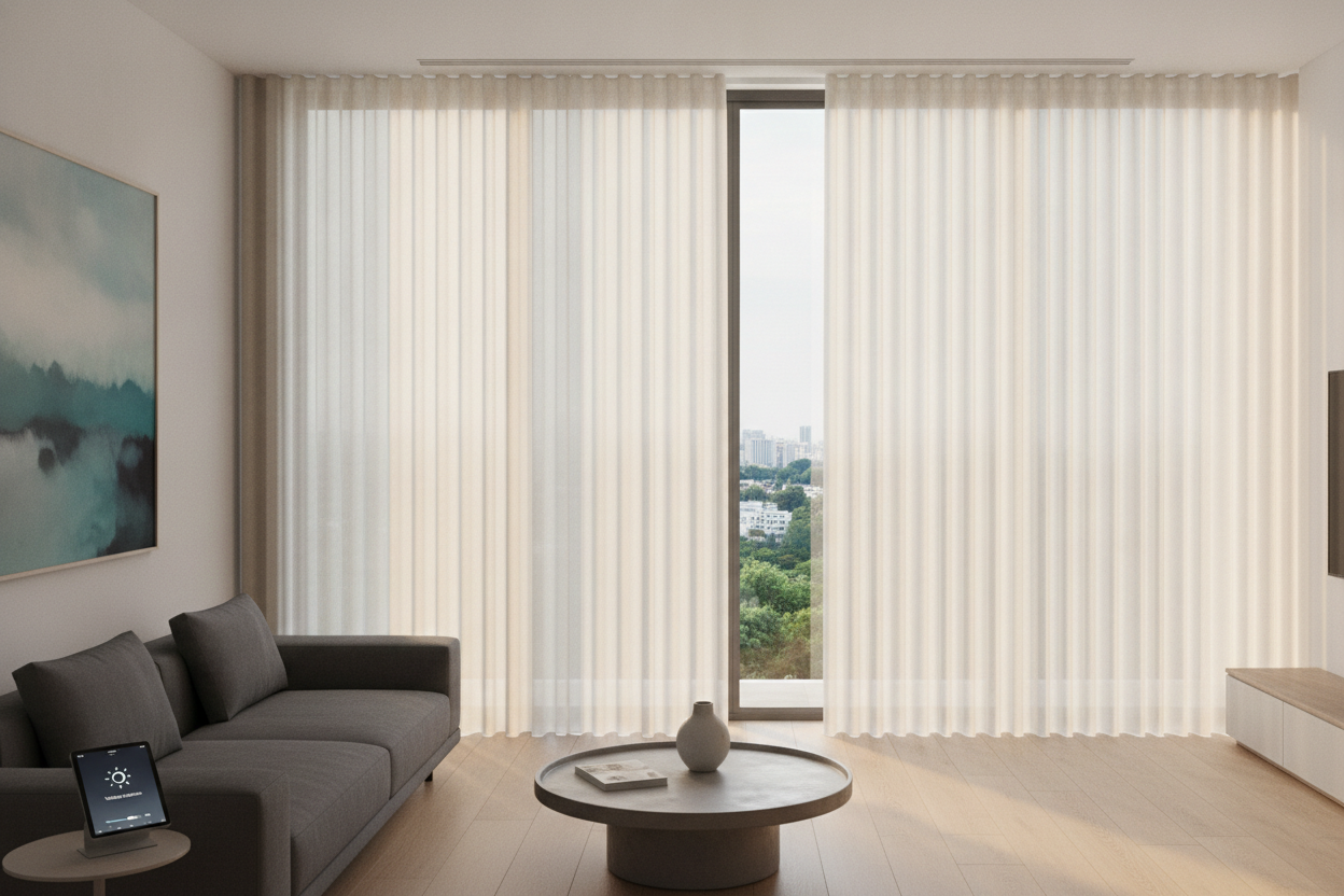 I Ditched Ugly Reflective Film for Automated Window Sun Shades