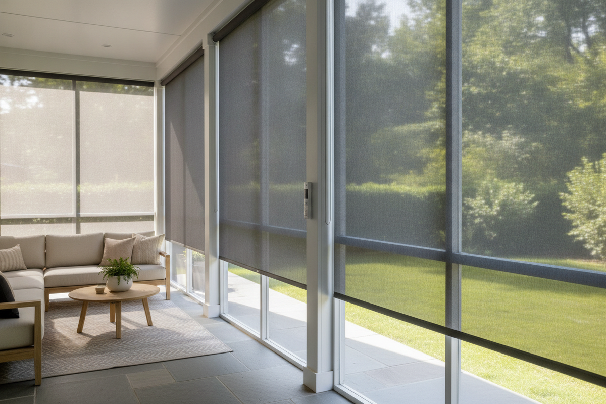 I Refused to Buy Window Coverings for Screened Porch (Until July Hit)