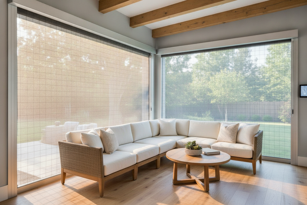 I Was Quoted $25K for a Sunroom, So I Used Roll Up Vinyl Shades for Porch
