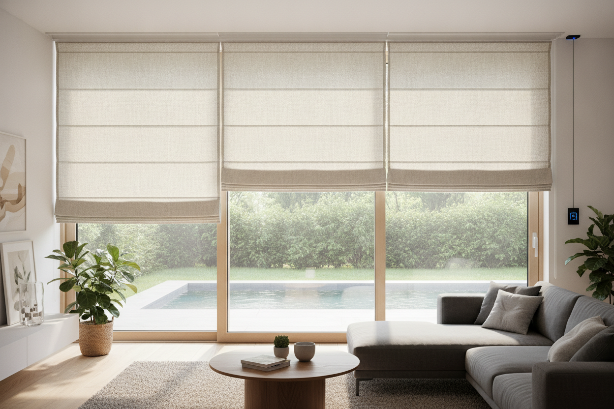 Vertical Blinds Are Dead: Why I Chose Roman Blinds for Sliding Doors