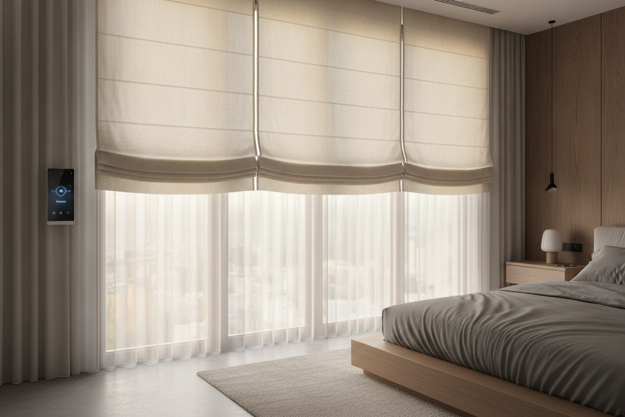 My Bedroom Felt Like an Office Until I Installed Smart Shades Roman Style