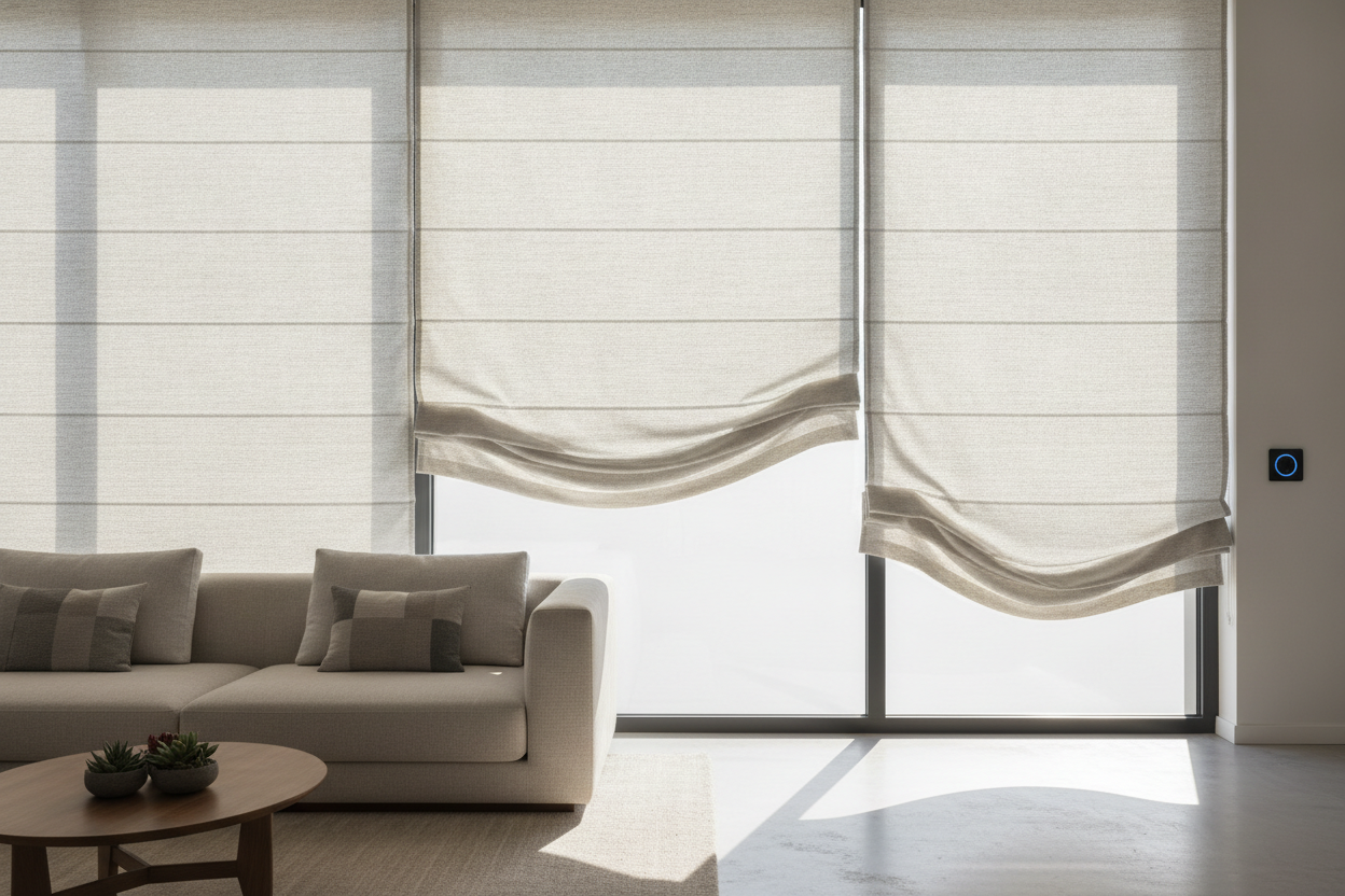 Why Your New Fabric Roman Shades Look Terrible Motorized