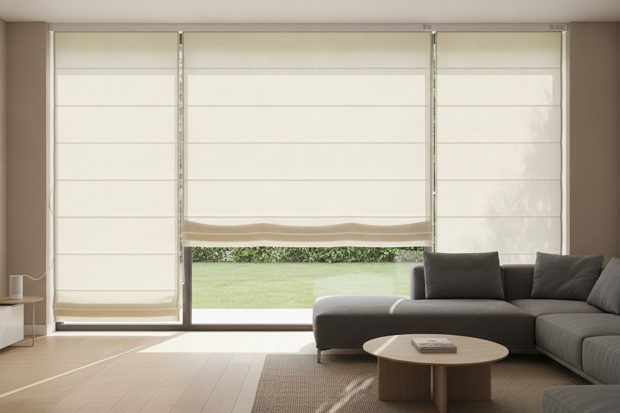 How I Built a Luxury Smart Window Setup With Affordable Roman Shades