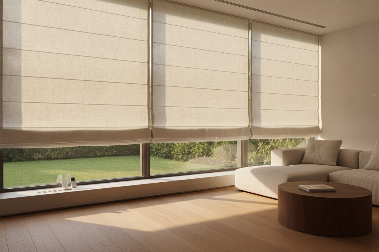 I Automated 8 Windows for Under $1K With Affordable Roman Shades