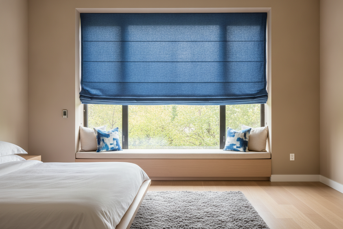 How I Kept My Roman Blinds Blue After Sun Fading Ruined My First Set