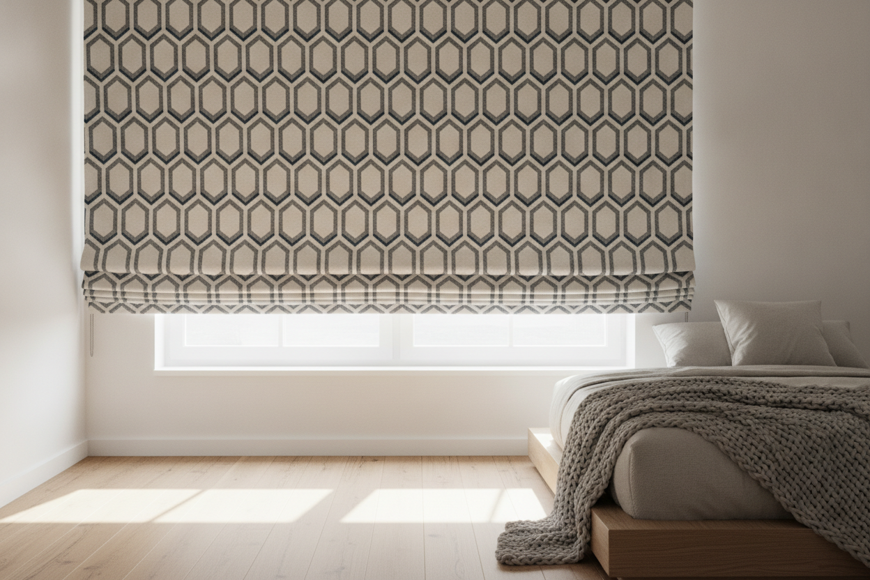 I Hacked a Pattern for Roman Shades to Hide My Smart Motors