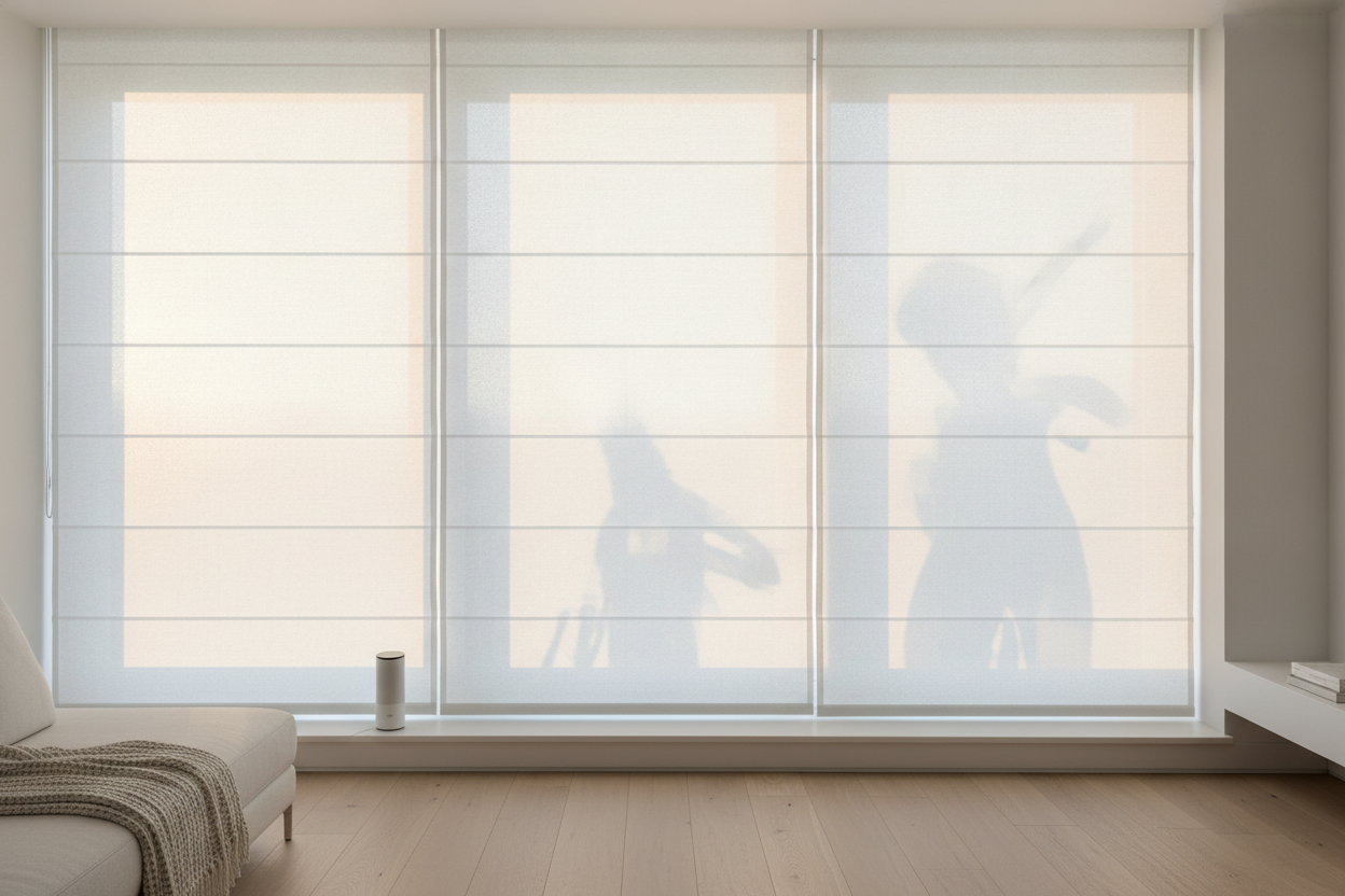 Why My Motorized White Roman Shades Looked Like Glowing X-Rays