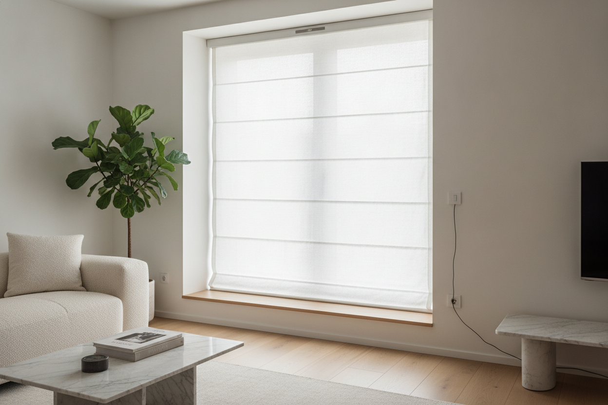 I Squeezed Smart Inside Mount Roman Blinds Into My Shallow Frames