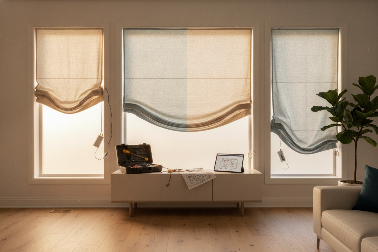 My Attempt to Automate Select Blinds Roman Shades Was a Disaster