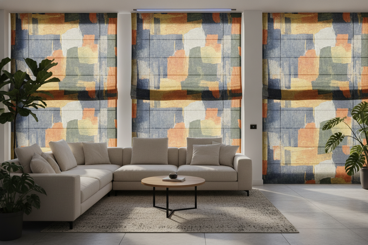 I Rescued My Sterile Smart Home With Colorful Roman Shades