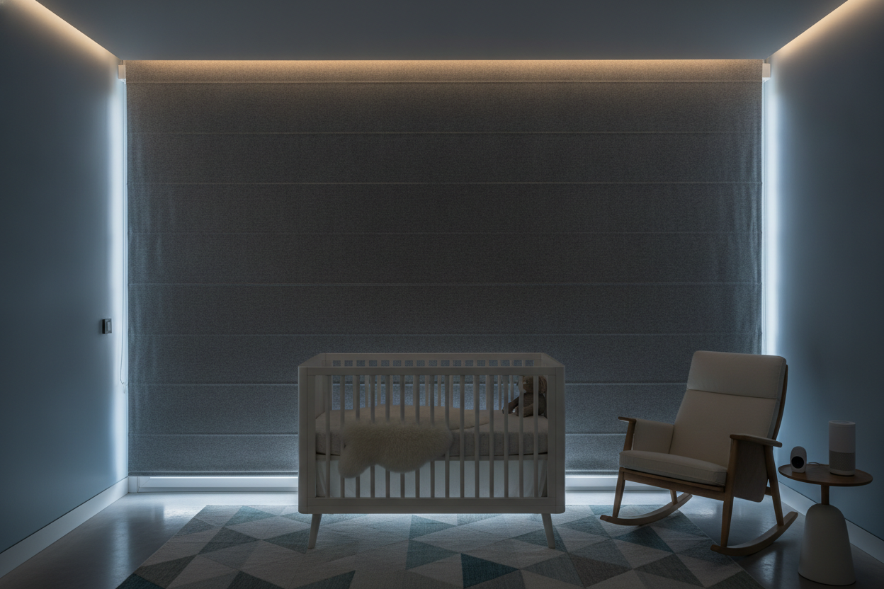My Smart Nursery Roman Shade Saved My Baby's Naps (Here's How)