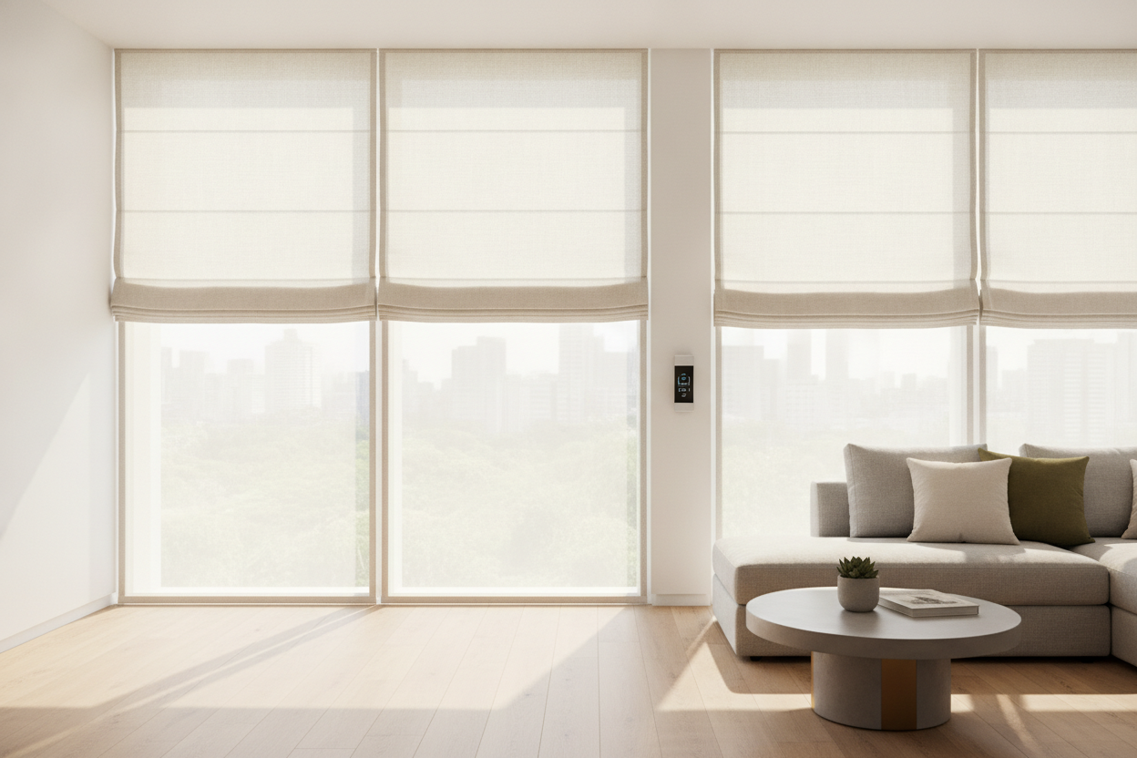 The Unfinished Back Problem: Why Lining for Roman Shades is Mandatory