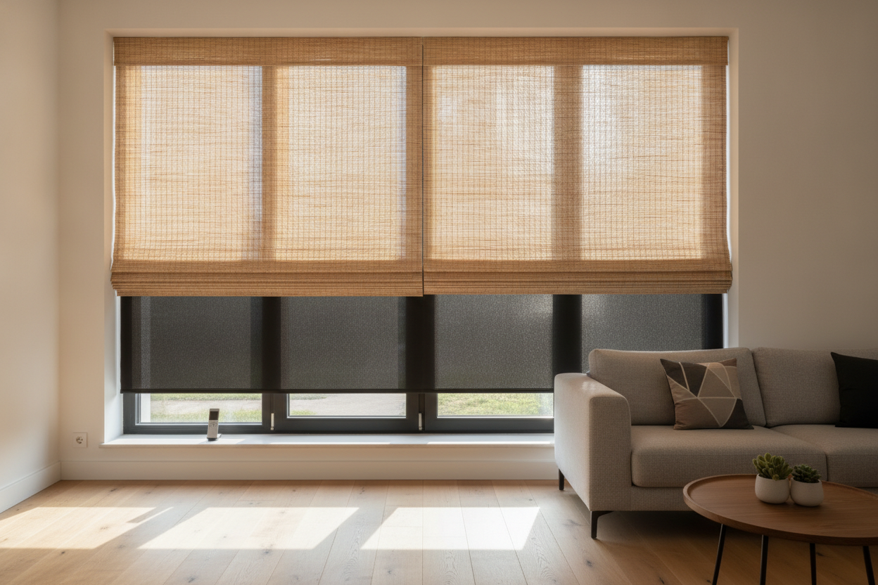 Are Your Bamboo Blinds See-Through? Roman Shade Liners Fix That