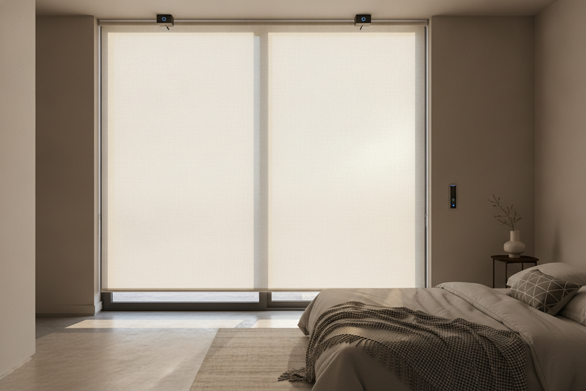 Your Smart Motors Hate Folds. Use Flat Front Roman Shades Instead