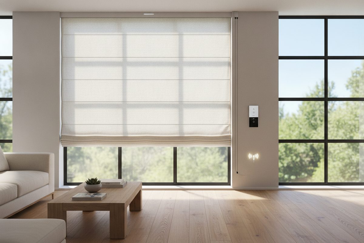 Why You Need a Smart Motor for a Heavy 60 Inch Wide Roman Shade
