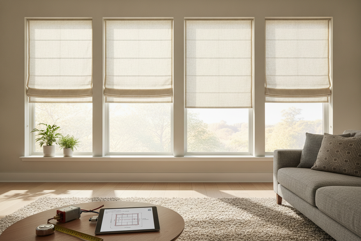 Why 40 Inch Roman Shades Always Stall Low-Torque Smart Motors