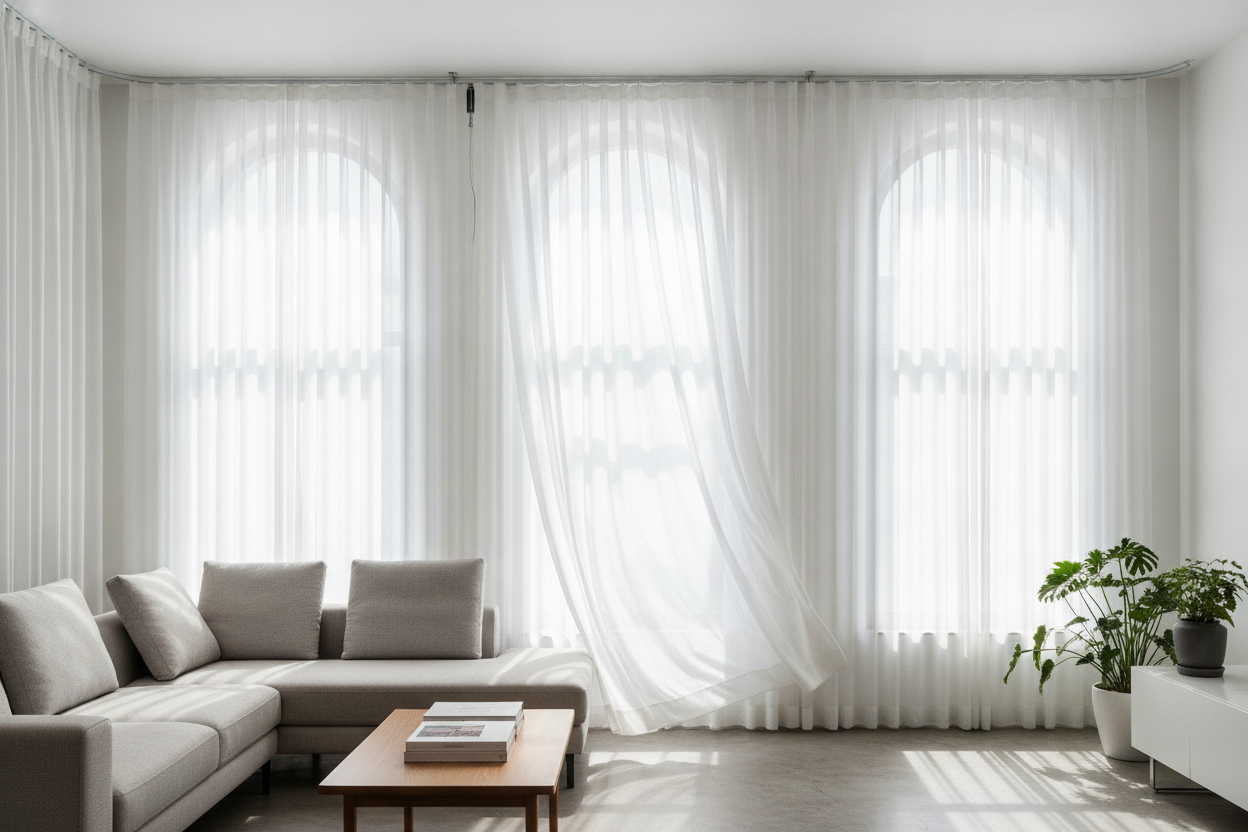 I Tried Bending a Smart Track for Arched Windows Curtains (Don't Do It)