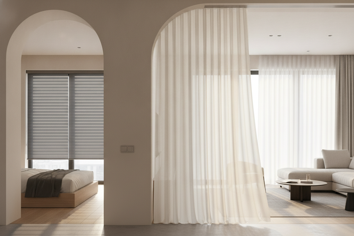 Why I Used a Smart Curtain for Archway Privacy (Instead of a Door)