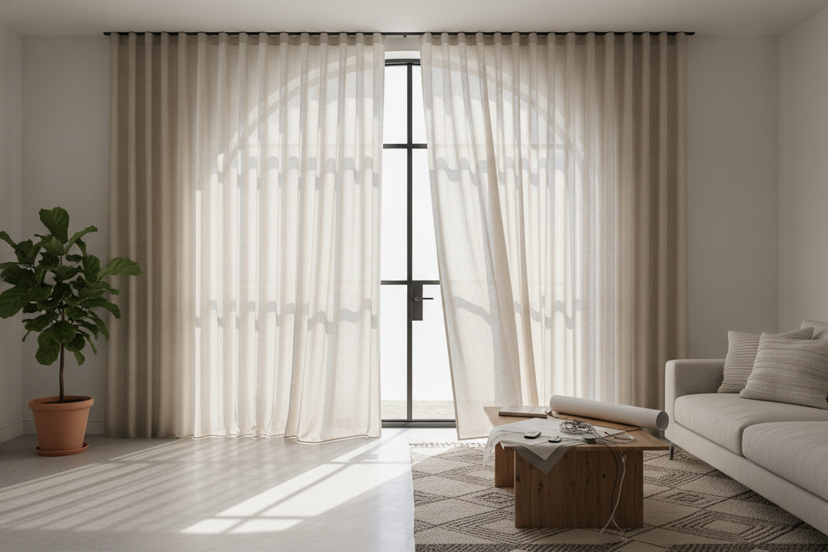 I Ruined 3 Yards of Fabric Figuring Out How to Make Arch Window Curtains