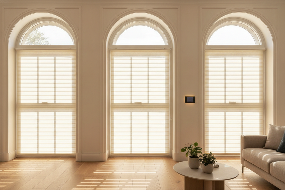How I Made My Dated '90s Glass Look Like Modern Arched Windows