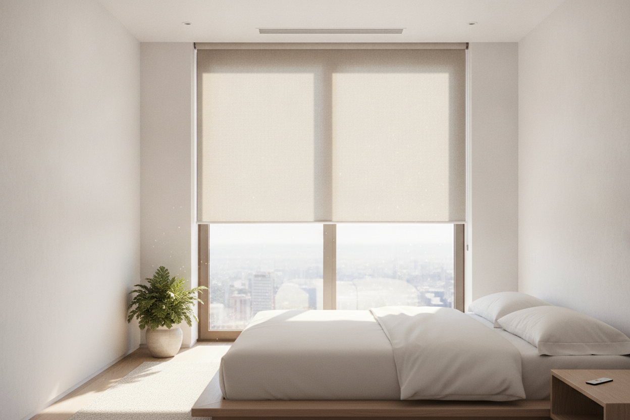 Your Drapes Are Making Your Room Look Tiny (Try Curtains That Roll Up)