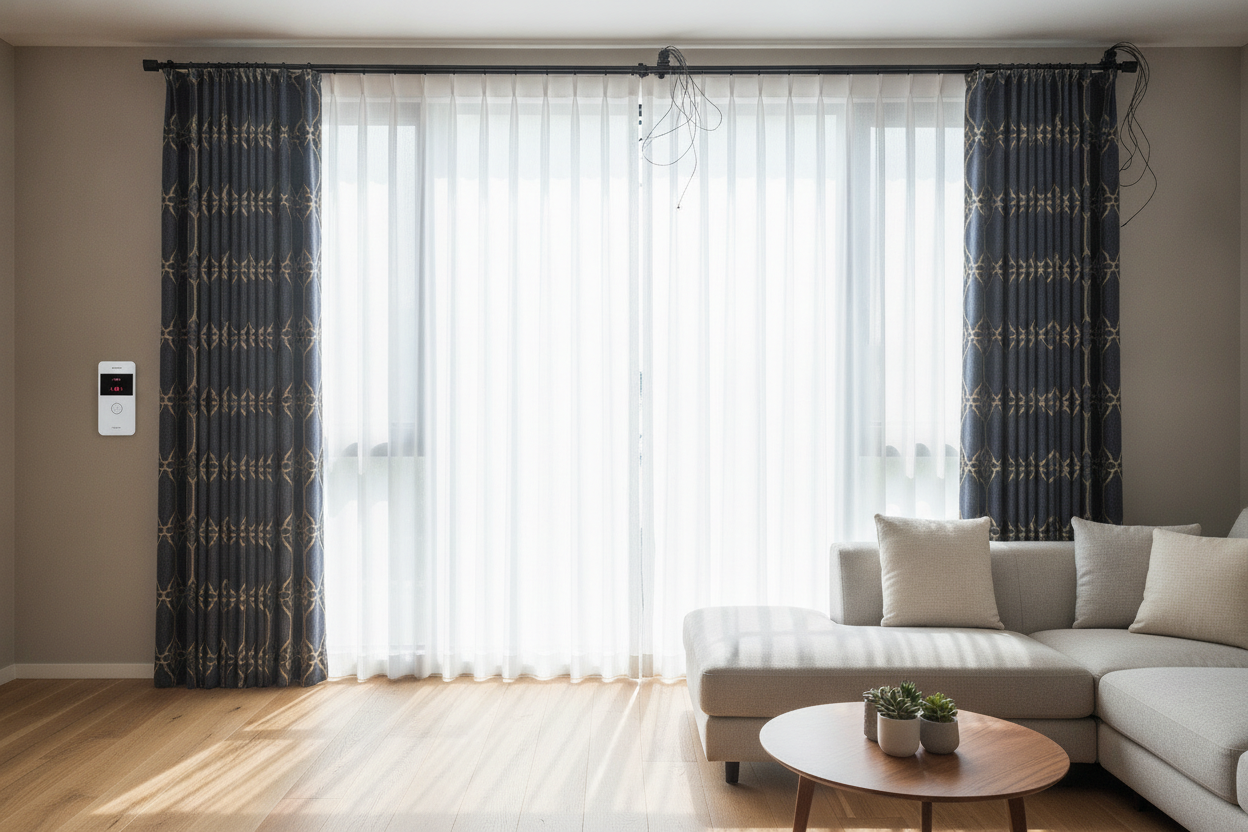 I Fried a Smart Motor Trying to Layer Sheer Curtains With Drapes