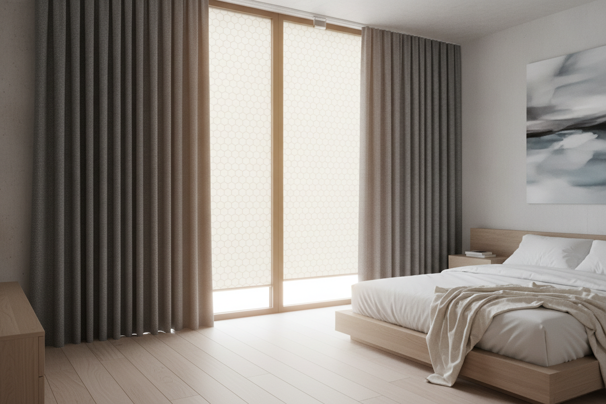 Your Heavy Drapes Aren't Stopping Drafts (Try Honeycomb Curtains)