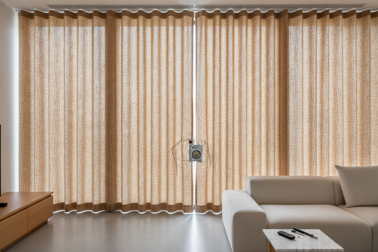 I Automated a Heavy Wicker Curtain (And Barely Saved My Motor)