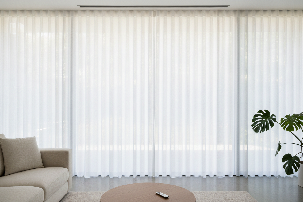 How a Hidden Motor Fixed My Clunky Home Window Curtain Design