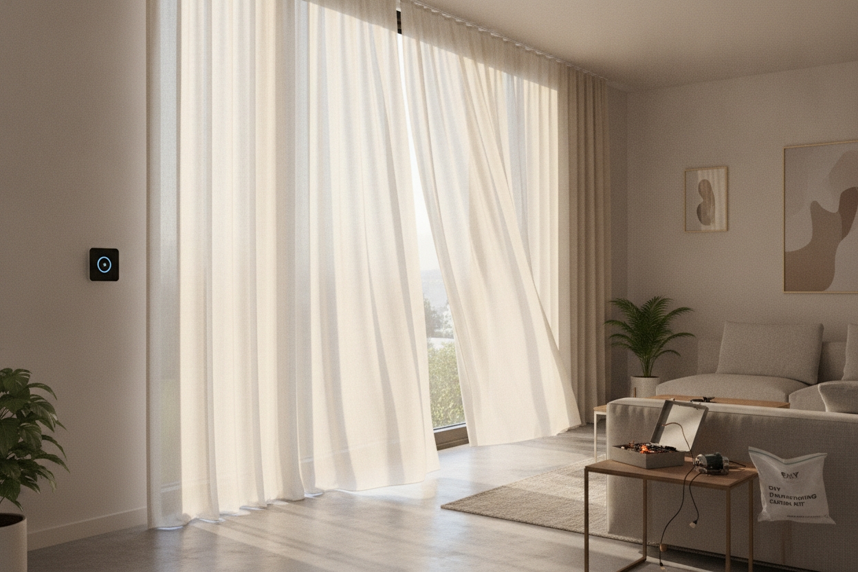 I Tried Automating DIY Drawstring Curtains (And Burned Out a Motor)