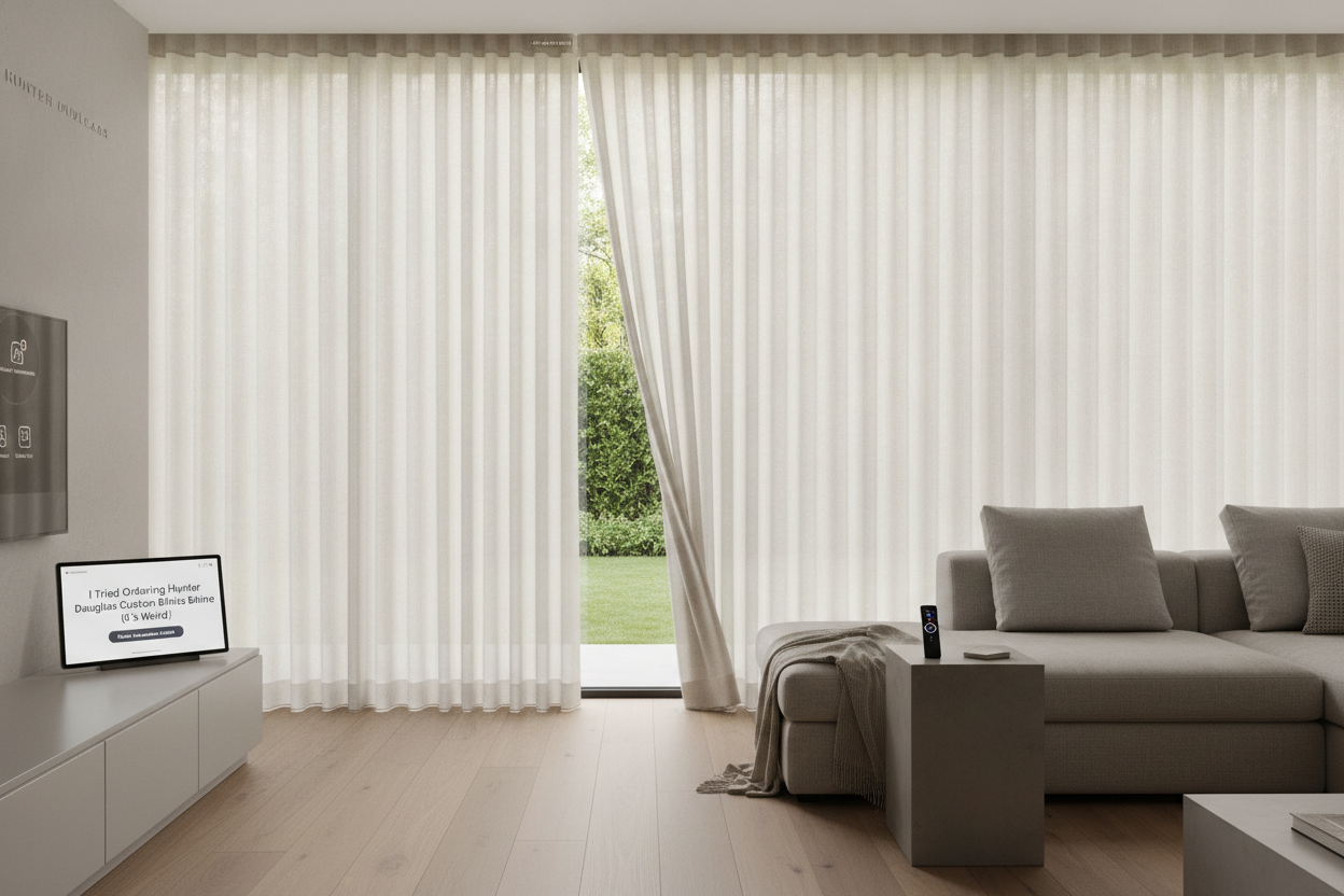 I Tried Ordering Hunter Douglas Custom Blinds Online (It's Weird)