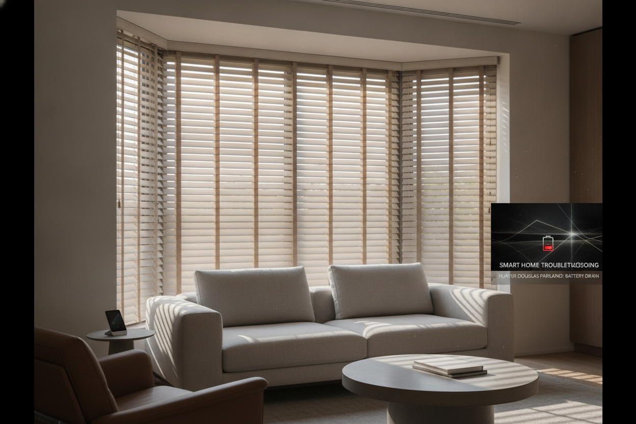 The Battery-Draining Reality of Hunter Douglas Parkland Wood Blinds