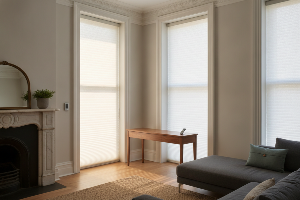 Hunter Douglas Pleated Shades Are the Unsung Heroes of Slim Windows
