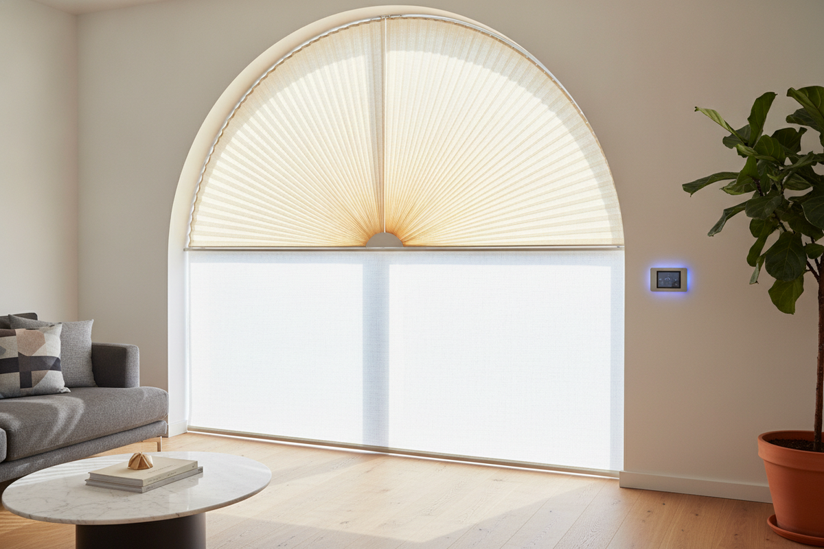 Please Stop Putting Straight Smart Blinds Under an Arch Window Shade