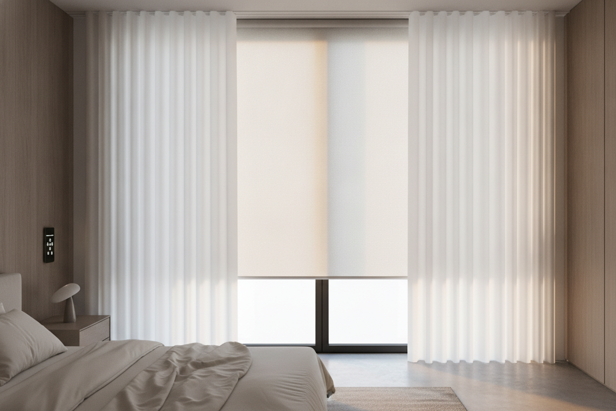 My Windows Looked Like an Office Until I Tried a Curtain Shade