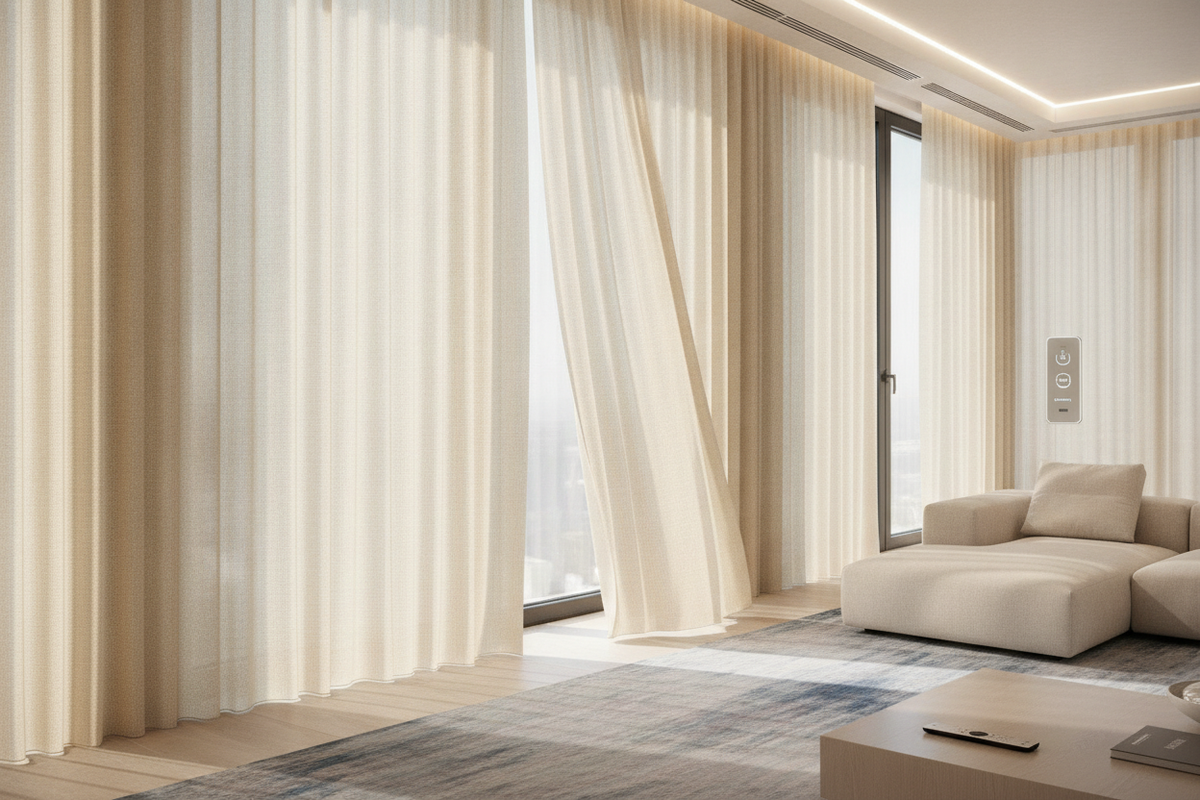 58-Inch Roman Shades: Structural Mounting, Smart Automation, and Fabric Selection